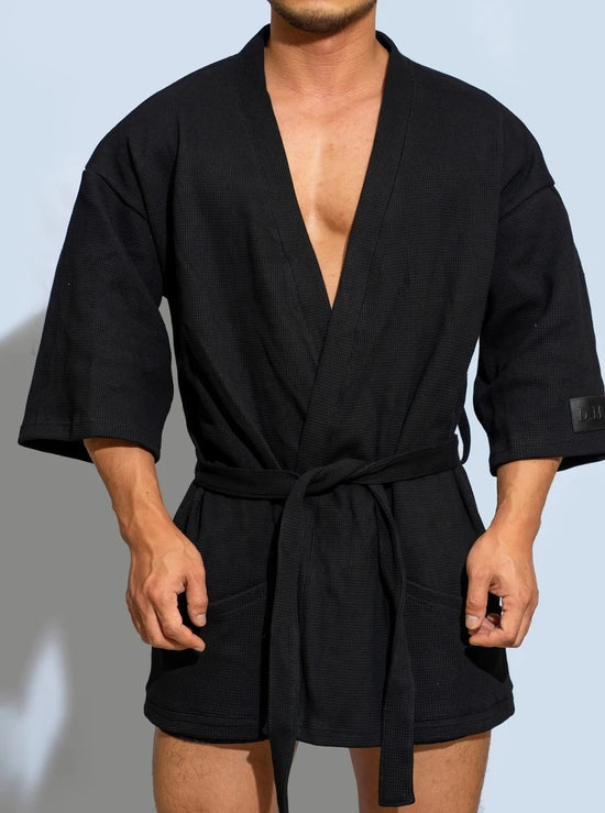 Roupão Masculino de Moda Básica em Modal Confortável Pijama Masculino 100% Algodão Casual para Casa