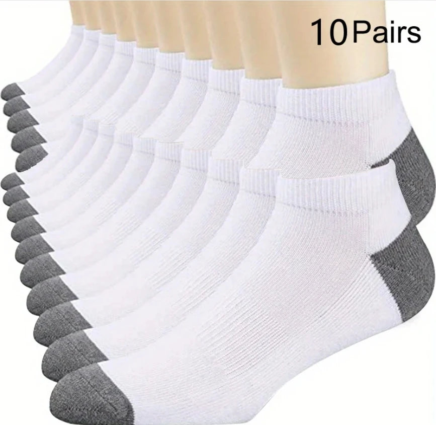 10/5/3pairs Breathable Con Sports Stockings Men Bamboo Fiber Autumn and Winter Men Socks Sweat Absorption Deodorant Business Sox